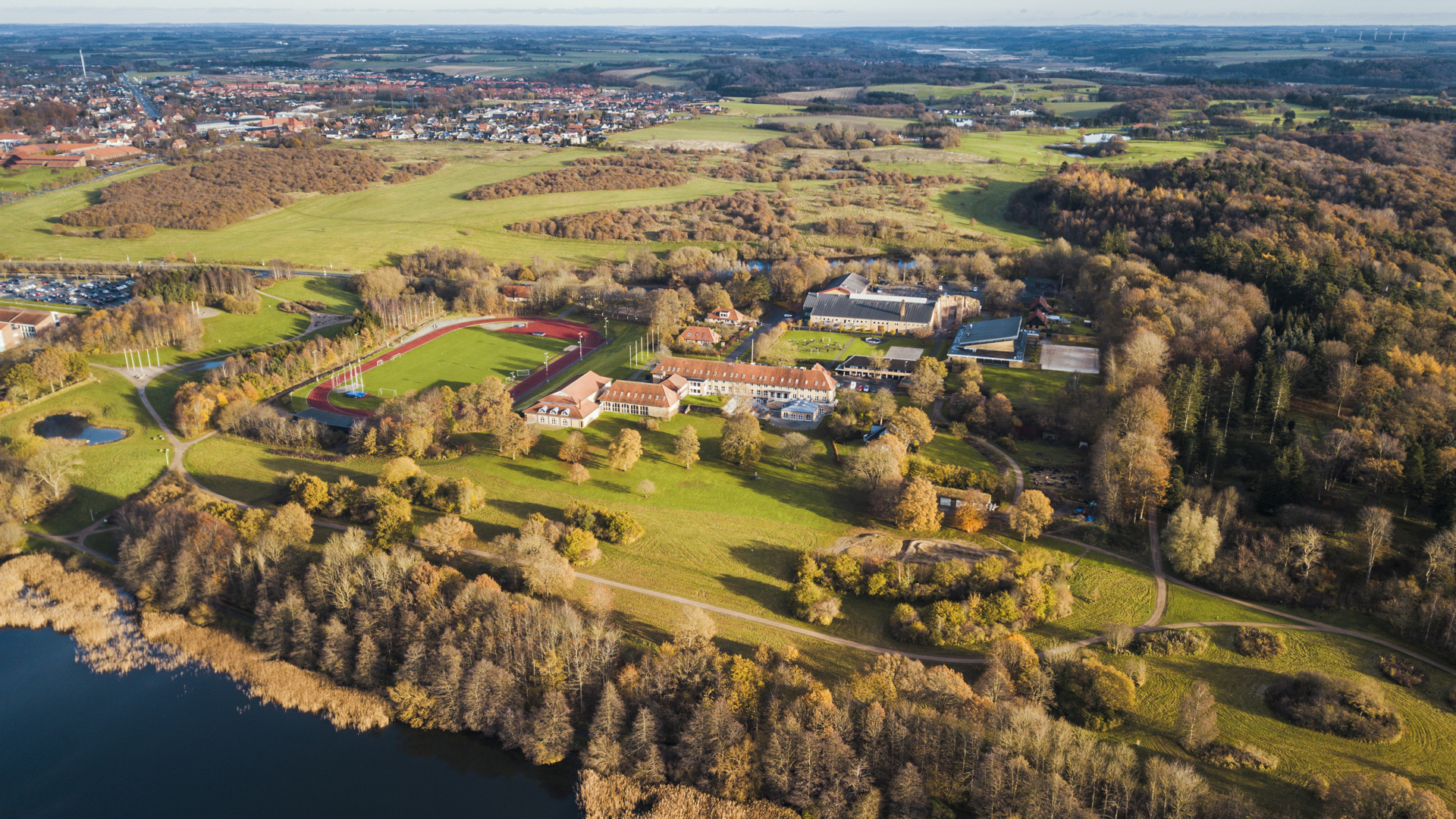 Dronebillede efterår